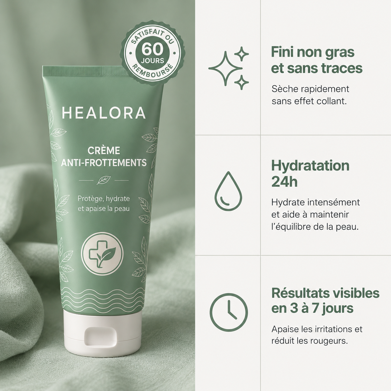 Healora – Crème Anti-Frottements